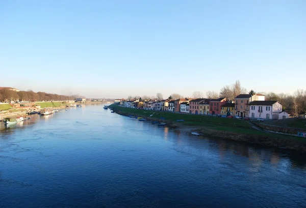 Pavia 'daki Ticino Nehri — Stok fotoğraf