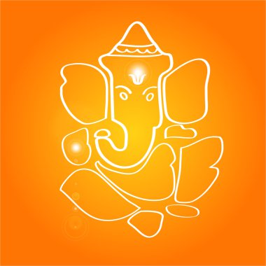 Indian God Ganesha clipart