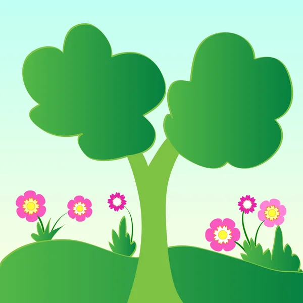 Baum und Pflanzen — Stockfoto
