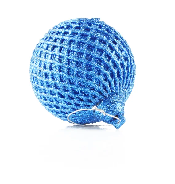Christmas blue ball — Stock Photo, Image