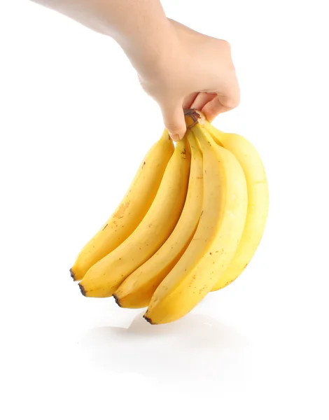Plátanos en mano — Foto de Stock