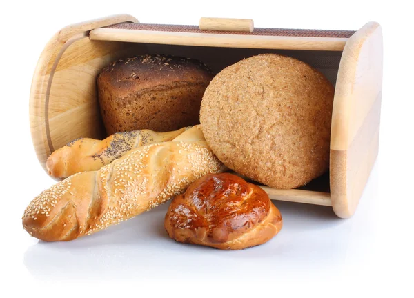 Bread in breadbox Stock Image