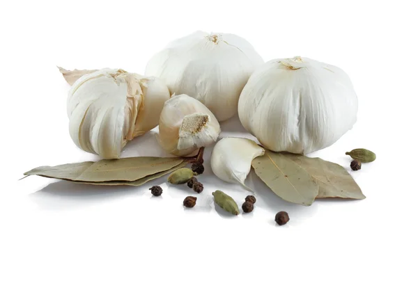 Garlic & pepper — Stock Photo, Image