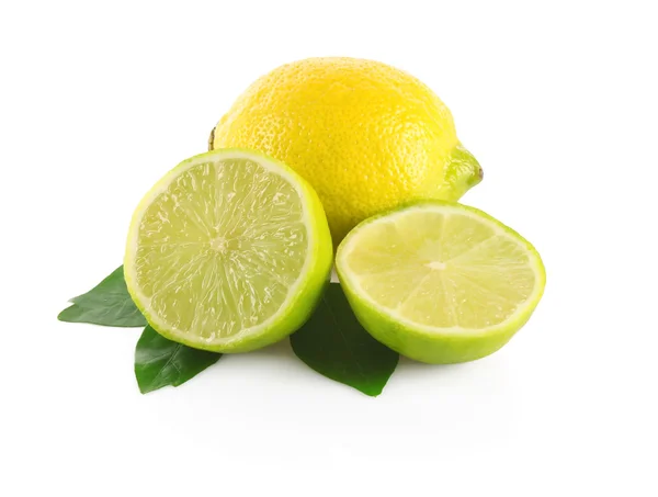 Whole lime and half — Stock Photo, Image