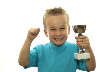 I've won the cup! clipart