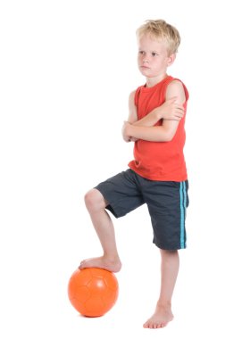 çocuğun futbol ile