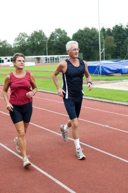 Running Pensioners clipart