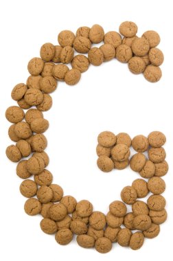 Ginger Nut Alphabet G clipart