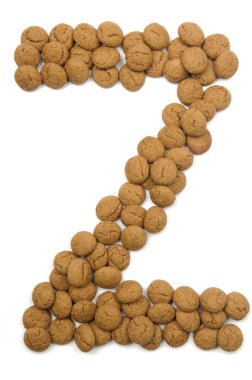 Ginger Nut Alphabet Z clipart