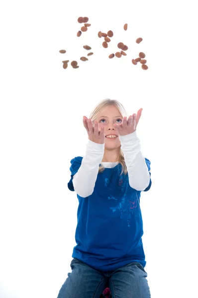 Throwing Ginger Nuts — Stock Photo, Image