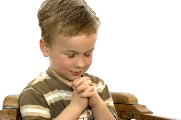 Küçük çocuk dua — Stok fotoğraf