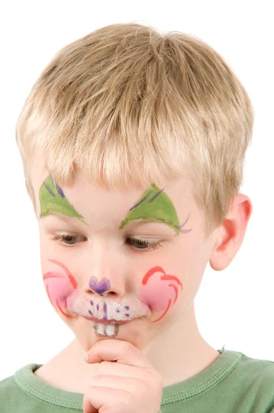 Face Painted Rabbit — Stock Photo, Image