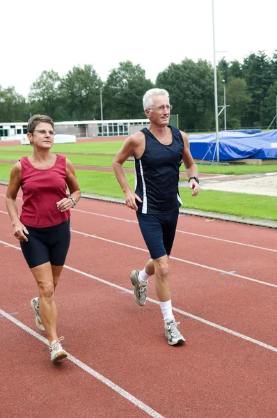 Running Pensioners — Stock Photo, Image