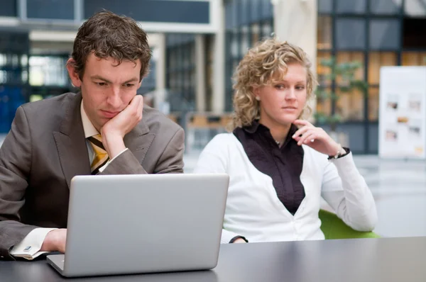 Curious Businesswoman Looking At Her Colleague — Stock Photo, Image