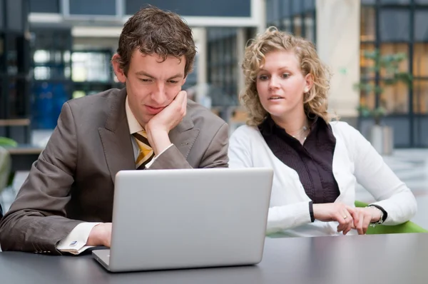 Curious Businesswoman Looking At Her Colleague — Stock Photo, Image