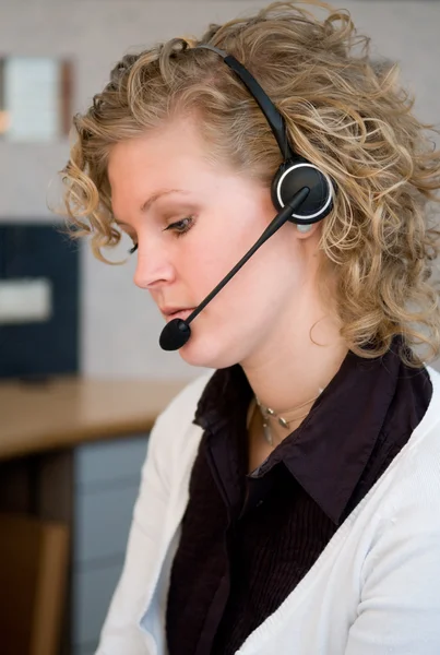 Front desk worker — Stock Photo, Image