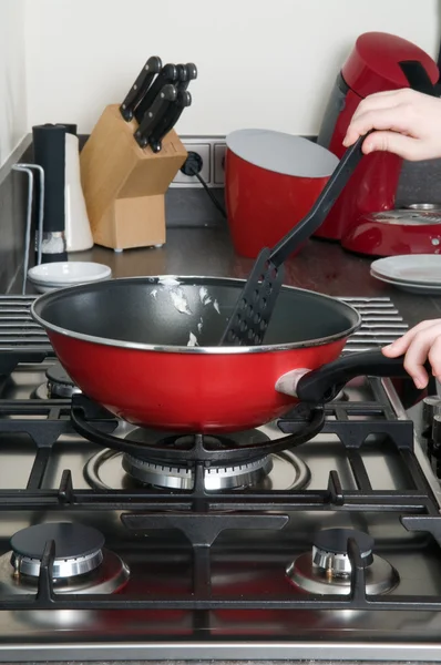 Matlagning pan — Stockfoto