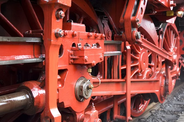Closeup of train wheels -1 — Stock Photo, Image