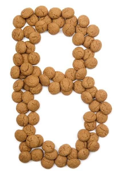 Τζίντζερ καρύδι αλφάβητο b — Φωτογραφία Αρχείου