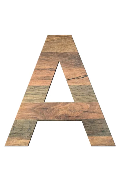 Dřevěné velké písmeno — Stock fotografie