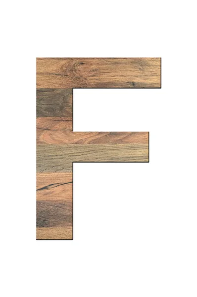 stock image Wooden Letter F