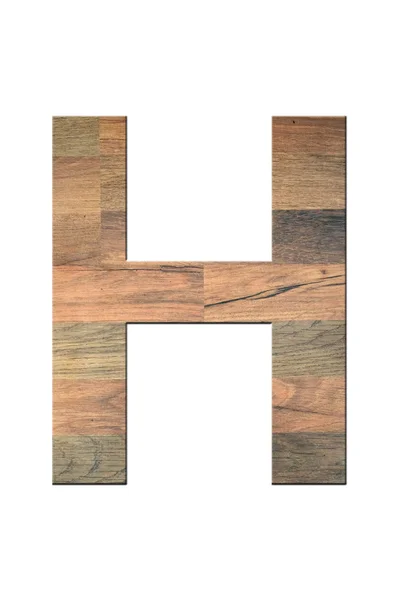 stock image Wooden Letter H