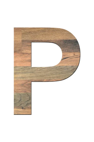 stock image Wooden Letter P