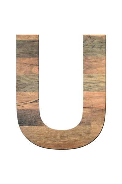 Wooden Letter U — Stock Photo, Image