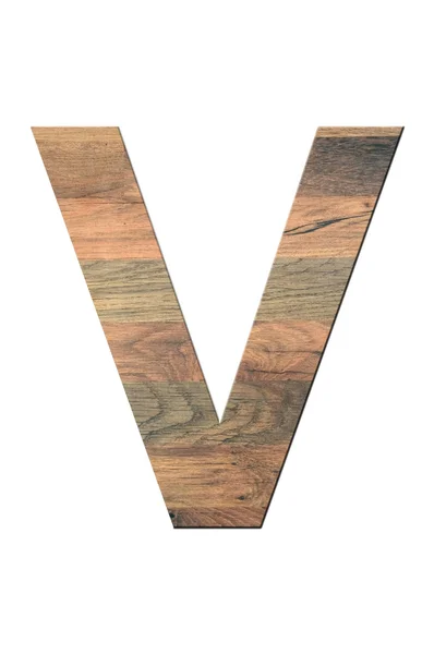 Lettera di legno V — Foto Stock