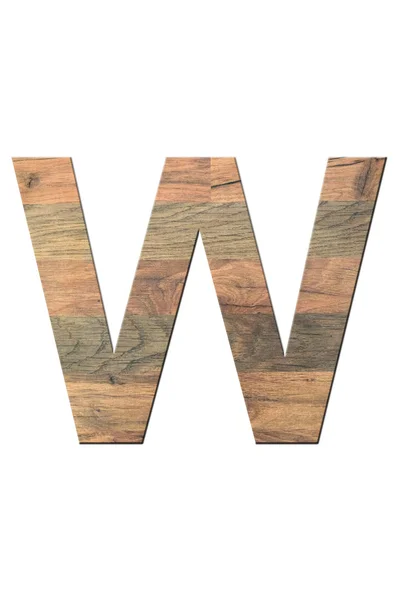 stock image Wooden Letter W