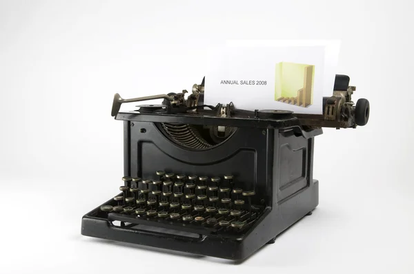 Értékesítési írógép — Stock Fotó