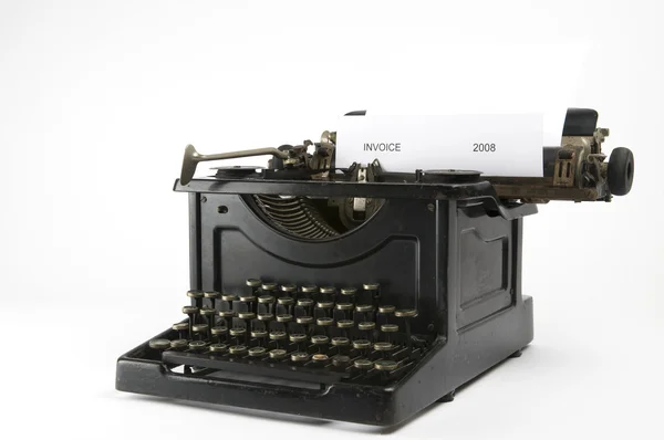 Invoice Typewriter — Stock Photo, Image