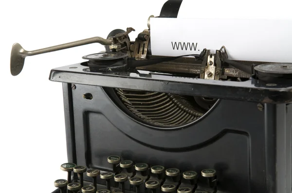 Пишущая машинка WWW — стоковое фото