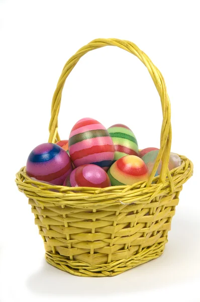 Easter Eggs In A Basket -4 — Stock Photo, Image