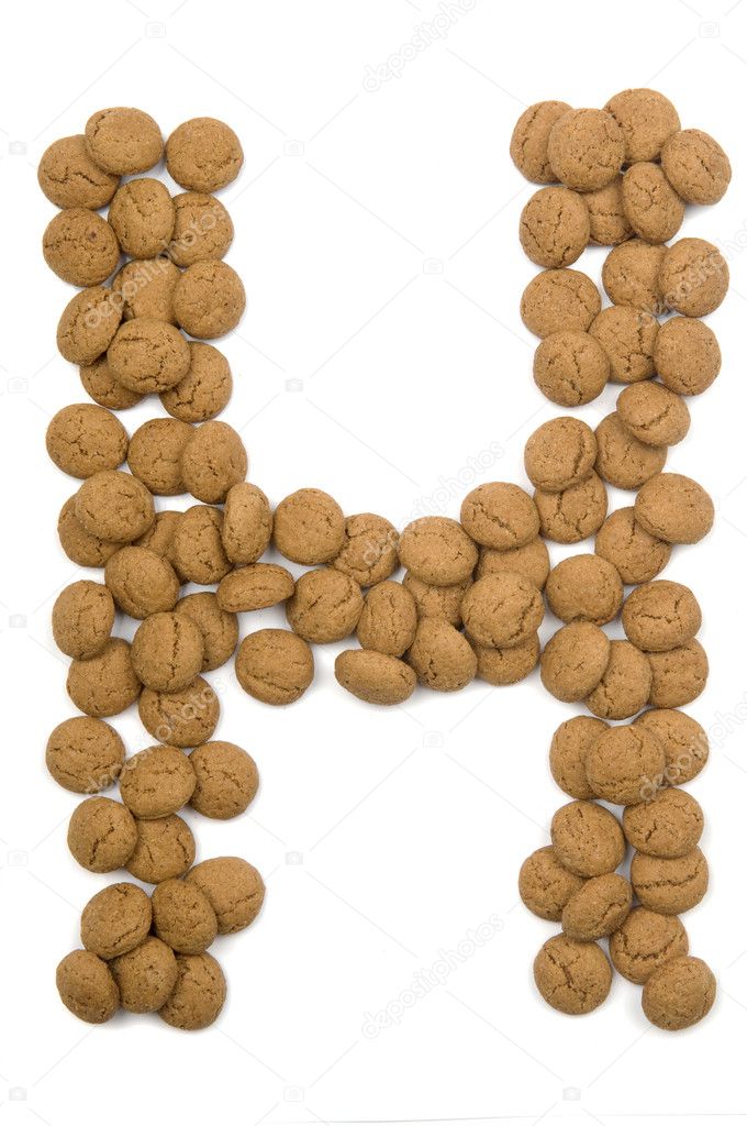 Ginger Nut Alphabet H