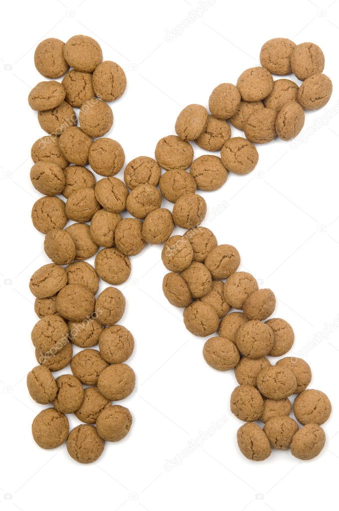 Ginger Nut Alphabet K