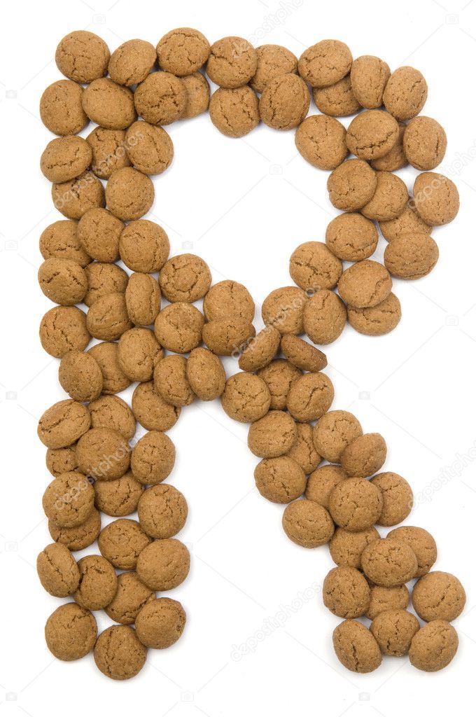 Ginger Nut Alphabet R