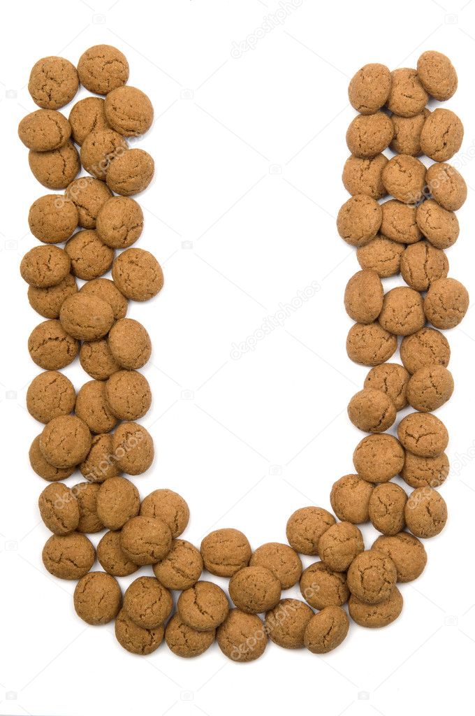 Ginger Nut Alphabet U