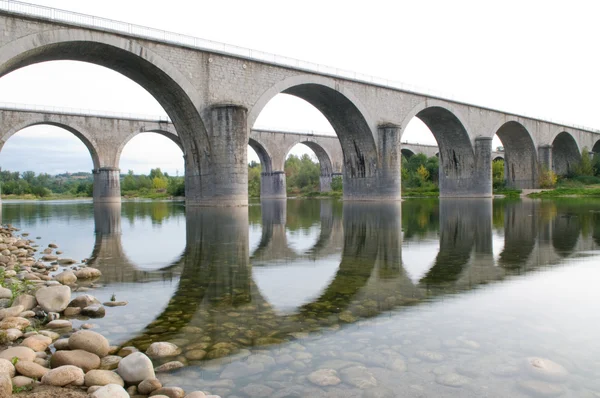 stock image Bridge over the Ardeche