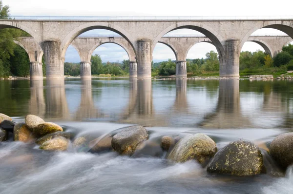 stock image Bridge over the Ardeche