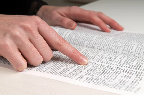 Bestuderen van de Bijbel — Stockfoto