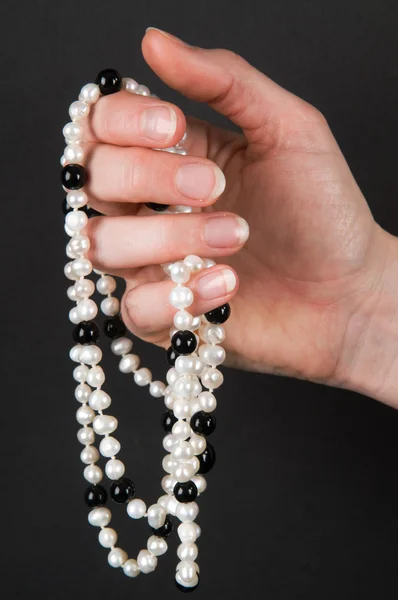 stock image Holding A Necklace