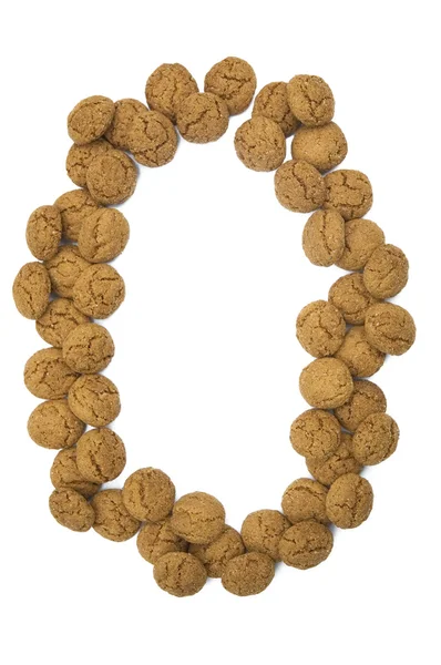 Ginger Nuts Number Zero — Stock Photo, Image