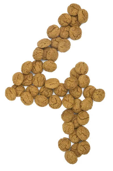 Gember noten nummer vier — Stockfoto