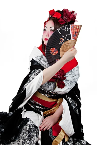 stock image Female Wearing a Japanese Kimono