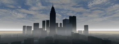 panoramik şehir manzarası