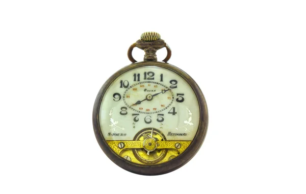 Swiss old pocket clock — Stock Photo, Image