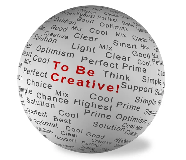 Illustration ball with inscription Think Positive — Stock Photo, Image