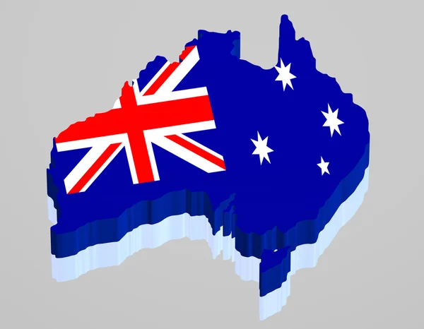 Мапа Австралії — стокове фото