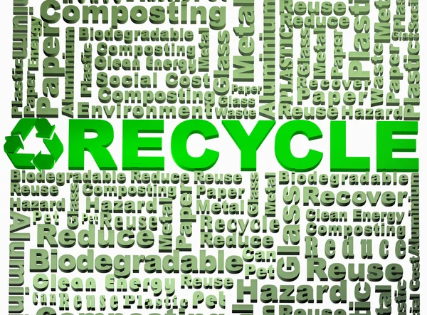 リサイクル関連の単語 — ストック写真